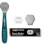 Facón Professional Callus Shaver Remover with 50 Blades, Pedicure Razor for Feet &amp; Hands, Foot Ra...