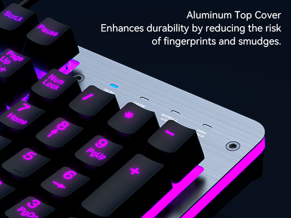 104 keys wired RGB gaming keyboard