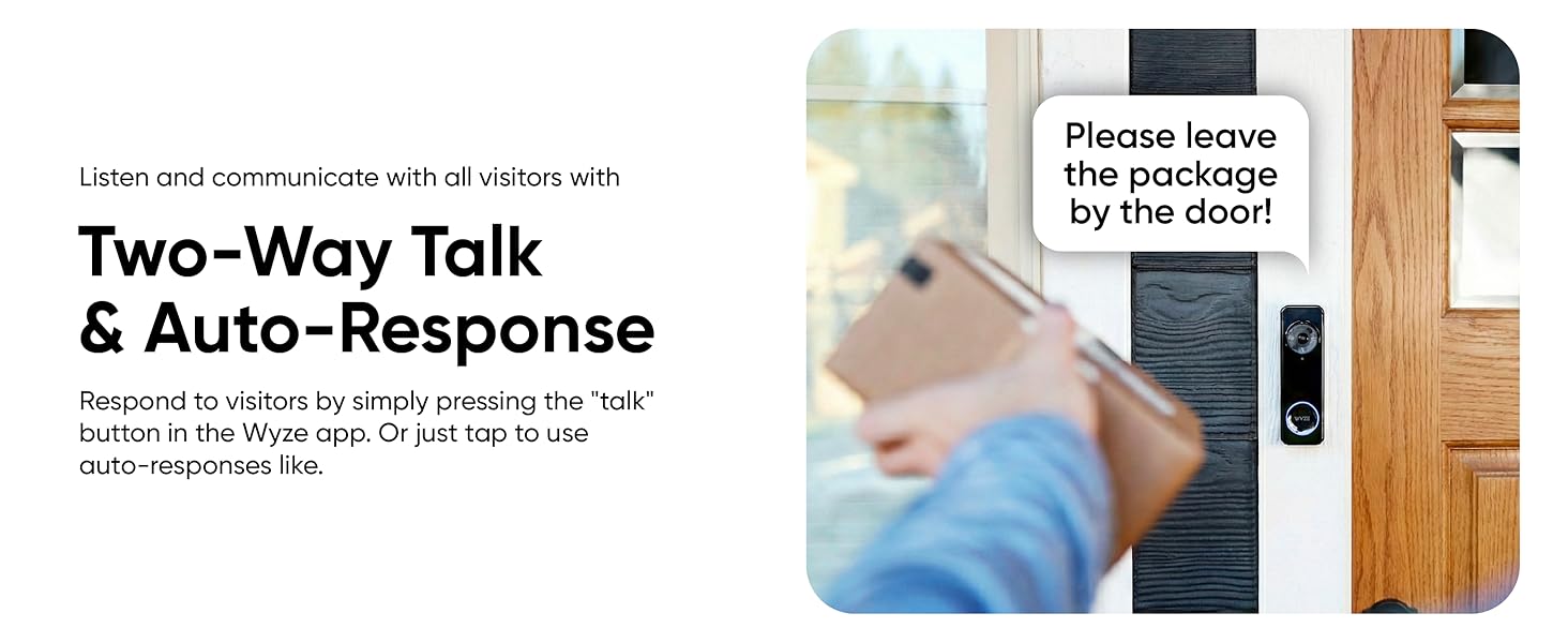 Wyze Battery Video Doorbell Two Way Audio