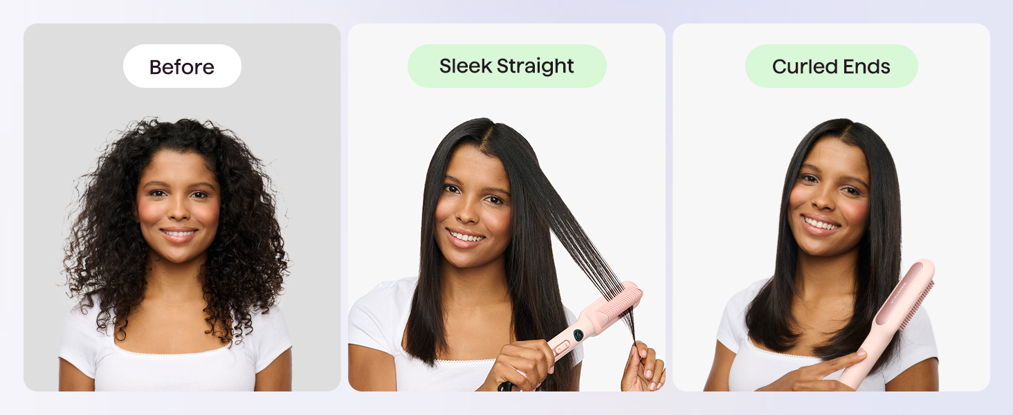 straightener brush