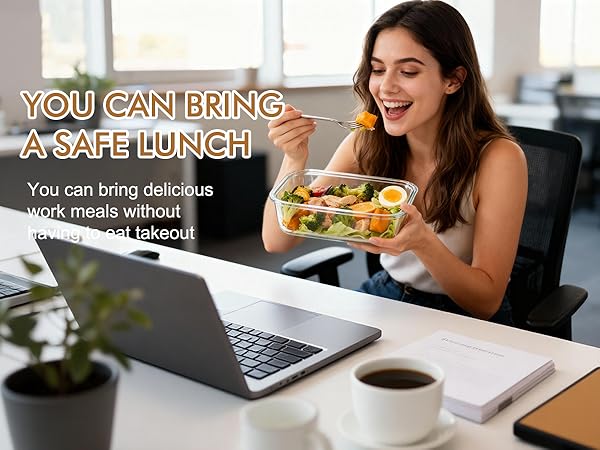 YUNCANG 8 Pack Glass Food Storage Containers with Lids