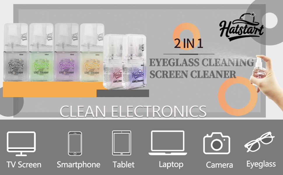 Grey EYEGLASS SCREEN CLEANER a+ electronics
