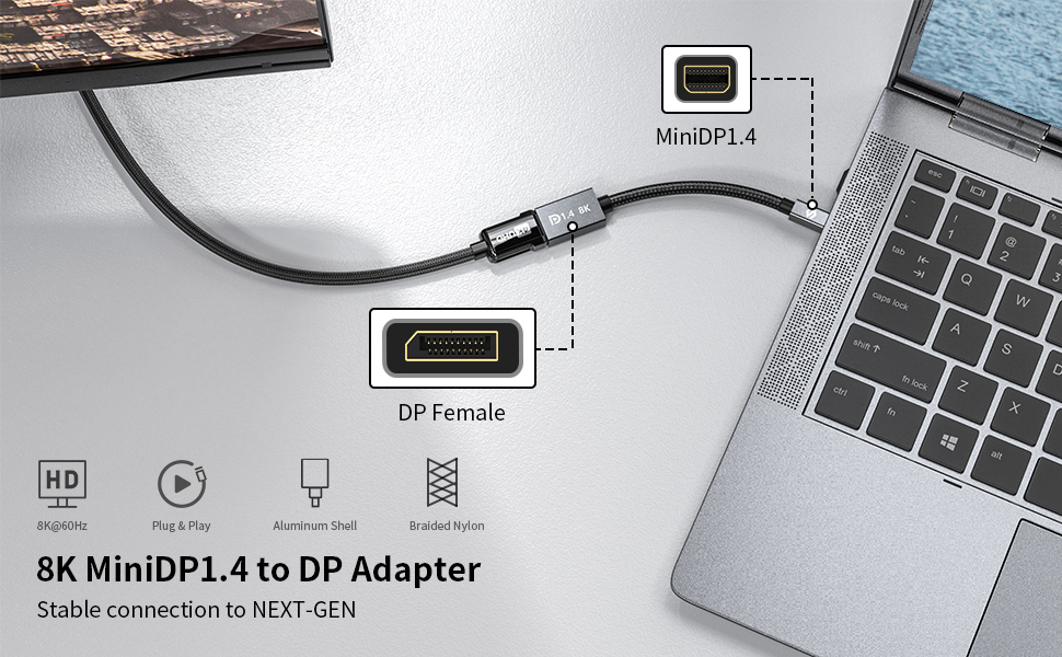 mini dp to dp adapter