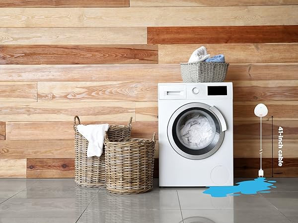 MOBI Smart Home 2.4GHz WiFi Water Leak Sensor, Water Sensor, Water Detector Alarm