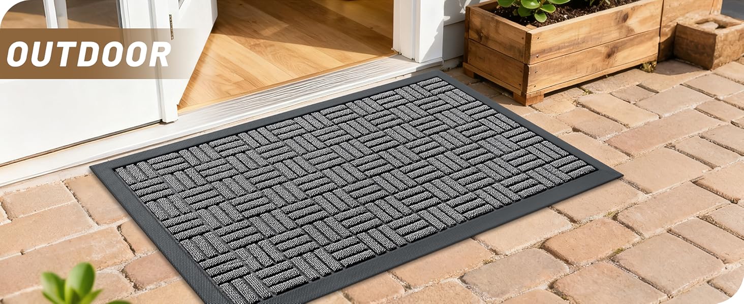 OLANLY Front Door Mat Outside Entrance