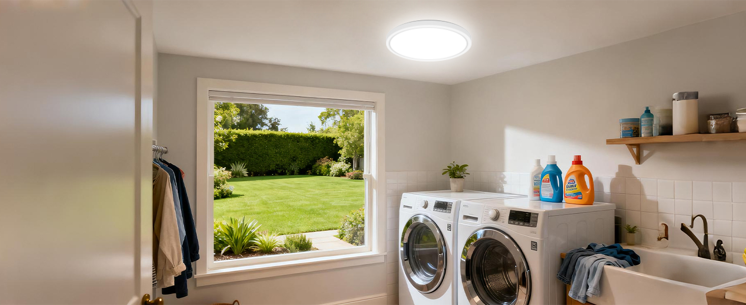 laundry flush mount ceiling light