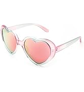 FEISEDY Polarized Heart Shaped Sunglasses Oversized Vintage Fashion Love Eyeglasses for Women UV4...