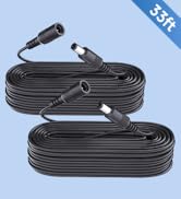 ANLINK 2 Pack 33ft 10M DC Power Extension Cable, 2PCS DC 12V Power Adapter Extension Cord 5.5mm x...