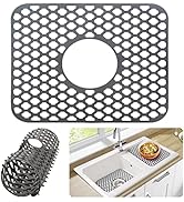 Spardar Sink Mats for Bottom of Kitchen Sink, 13.58 ''x 11.6 '' Small Kitchen Sink Mats and Sink ...