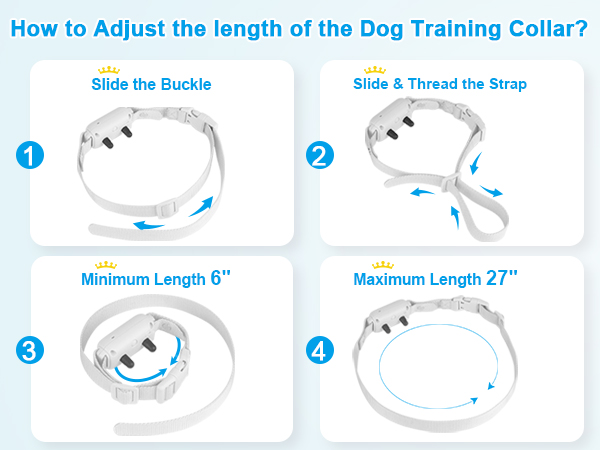 How to adjust the collar strap