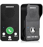 SANZUCO Doorbells, Hands Free Wireless Doorbell Intercom Upgrade, Waterproof Full Duplex Door Bel...