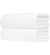 MaopaoBeauty Bath Towel Set Pack of 2, 35 x 70 Inches Large Microfiber Bath Towels, Soft, Absorbe...