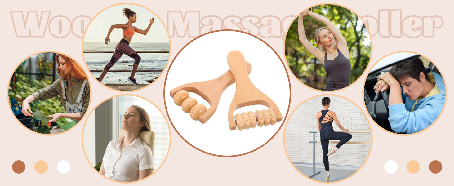 Wooden Massage Roller