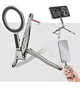 Magnetic Pocket Phone Tripod Foldable with Hook, MG-05G Phone Holder Compatiable with Magsafe for...