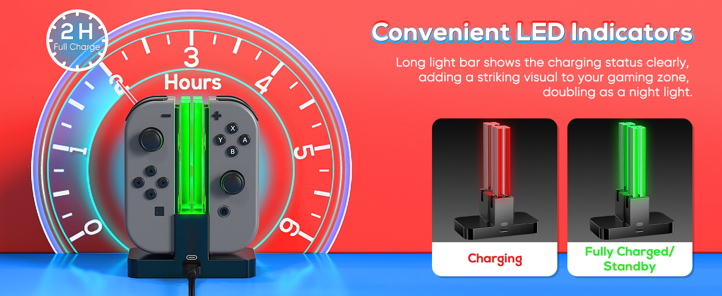Convenient LED Charge Dock