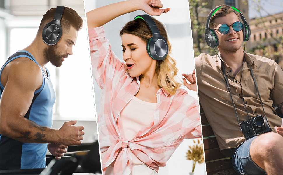 Package include a Foldable Deep Bass Headphone, 3.5mm backup audio cable, USB charging cable 