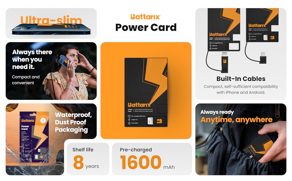 Battarix Power Card - The Ultimate Emergency Back up Power