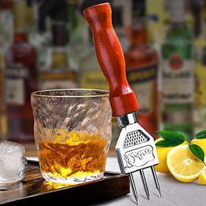 stainless steel three pronged ice pick