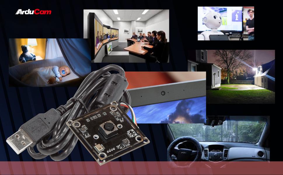 Arducam 8MP 1080P Auto focus USB Camera Module 
