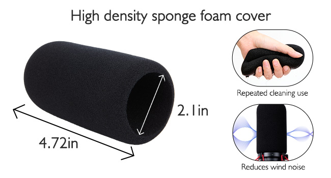Mic Foam Windscreen Mic Foam Covers Microphone Pop Filter