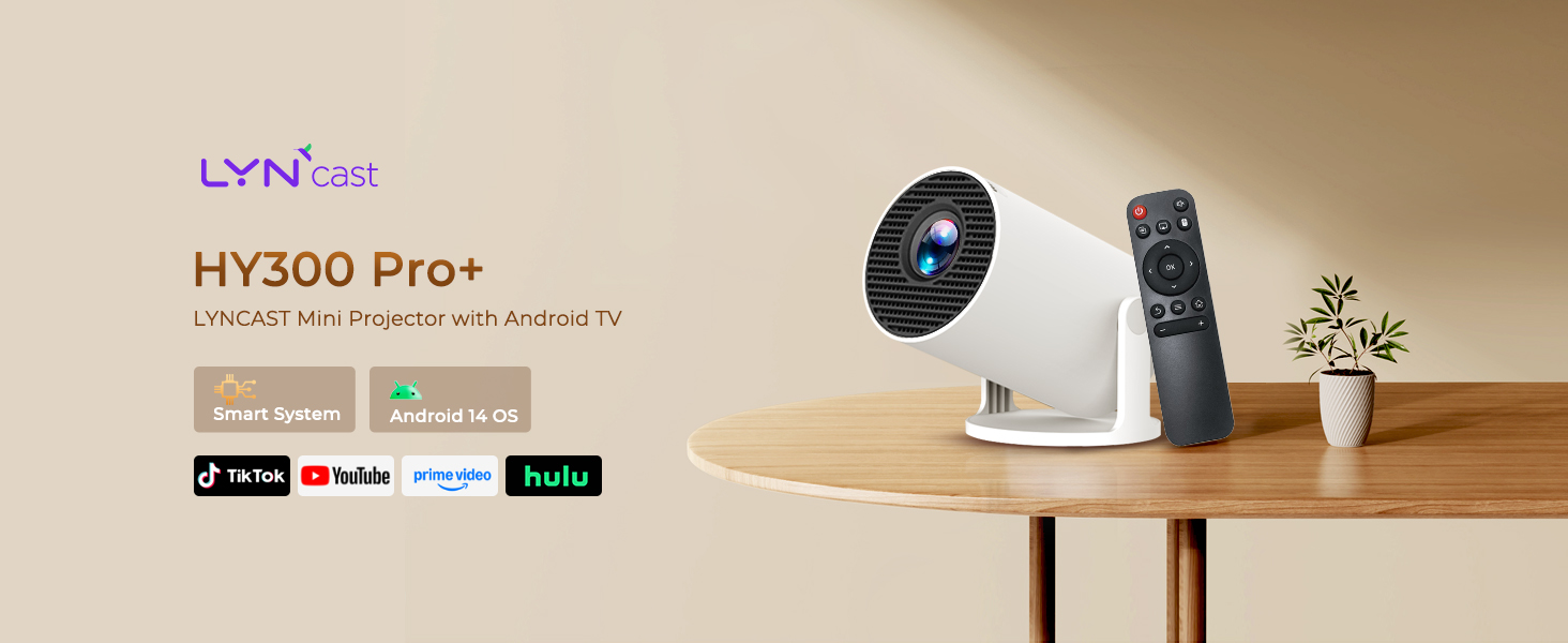 Text reads 'HY300 Pro+'. Product installation sequence showing a car jump starter being mounted under a desk or table surface.