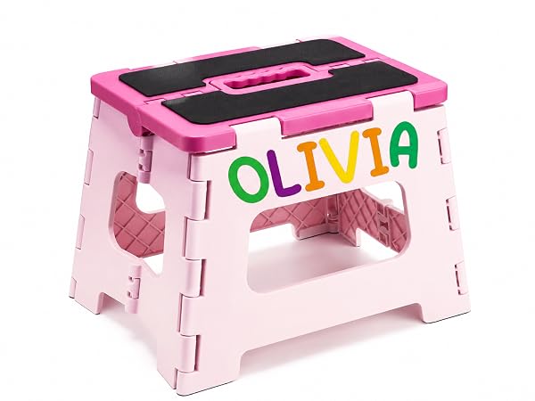 pink step stool