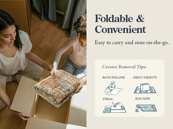 foldrable rug