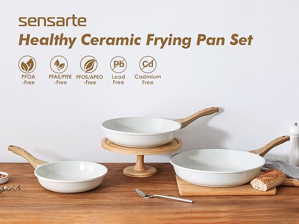 sensarte nonstick pan set