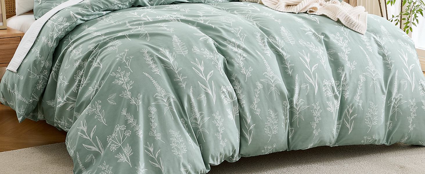 botanical duvet cover set