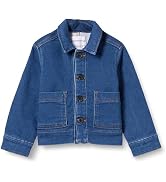 Essentials Unisex Kids and Toddlers' Relaxed-Fit Denim Chore Jacket Outerwear