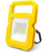 CHIGIH 30W Portable Work Light,3000LM LED Dimmable Flood Lights,6500K Adjustable Handheld Work Li...