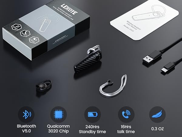 Wireless earpiece provides fast and stable pairing with any IOS and Android smart phones