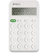 M&amp;G Calculator Mini Pocket Desktop Calculator, 12 Digit Large LCD Display, for Business Office Ho...