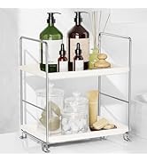 FSyueyun 2-Tier Bathroom Countertop Organizer, Tool-Less Installation Premium Plastics Makeup She...