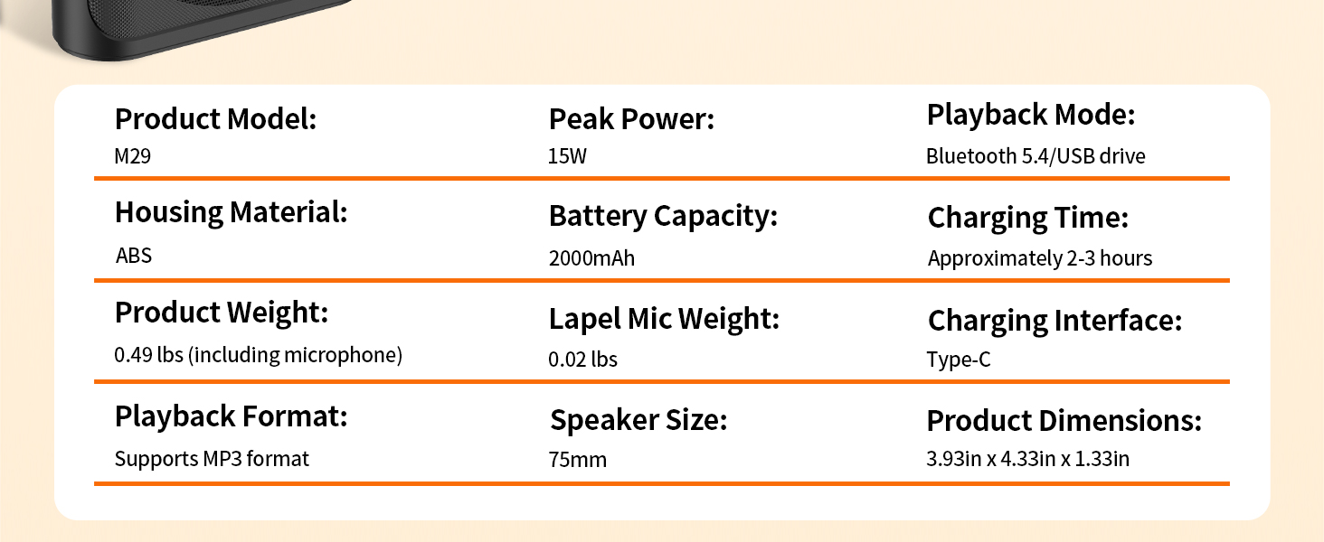 Daakro Wireless Voice Amplifier for Teachers Classroom Speech/Tour Guides/Coaches Yoga Fitness