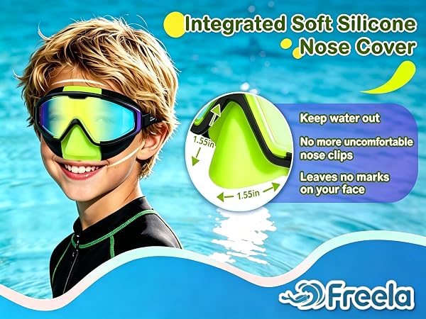 kids goggles with nose cover