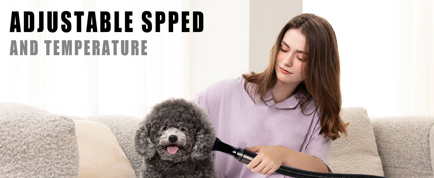 Dog Hair Dryer High Velocity Professional Dog Blow Dryer