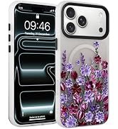Fsoole Magnetic for iPhone 17 Pro Max Case [Compatible with MagSafe] Pretty Gradient Oil Painting...