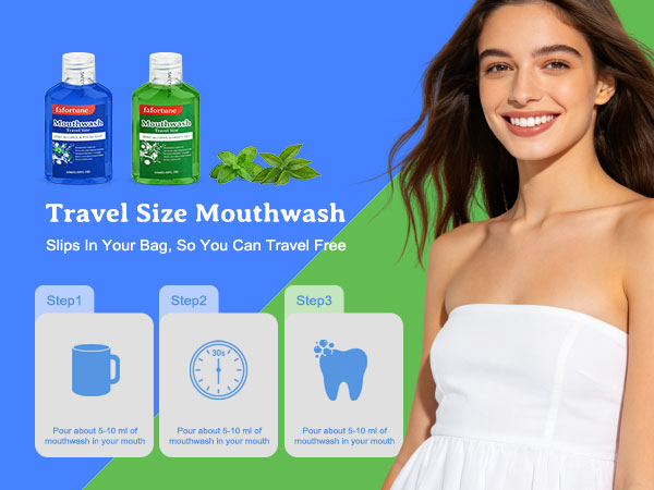 alcohol free mouthwash small bottle