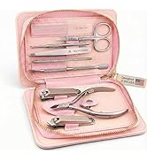 Beauty Power 9 in 1 Professional Manicure Pedicure Set - Stainless Steel Nail Clippers, Nano File...