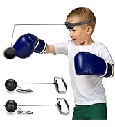 Hikeen Boxing Reflex Ball MMA Boxing Equipment 2 Difficulty Levels Adjustable for Adults and Kids...