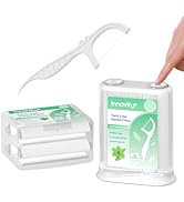 Dental Floss Picks Dispenser,Large Container Flossers Case, Twin Line Floss Sticks Toothpicks 300...