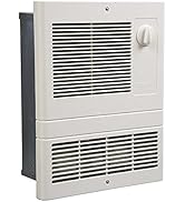 Broan-NuTone 9815WH High Capacity Wall Heater with Built-In Adjustable Thermostat, 1500W, 120/240...