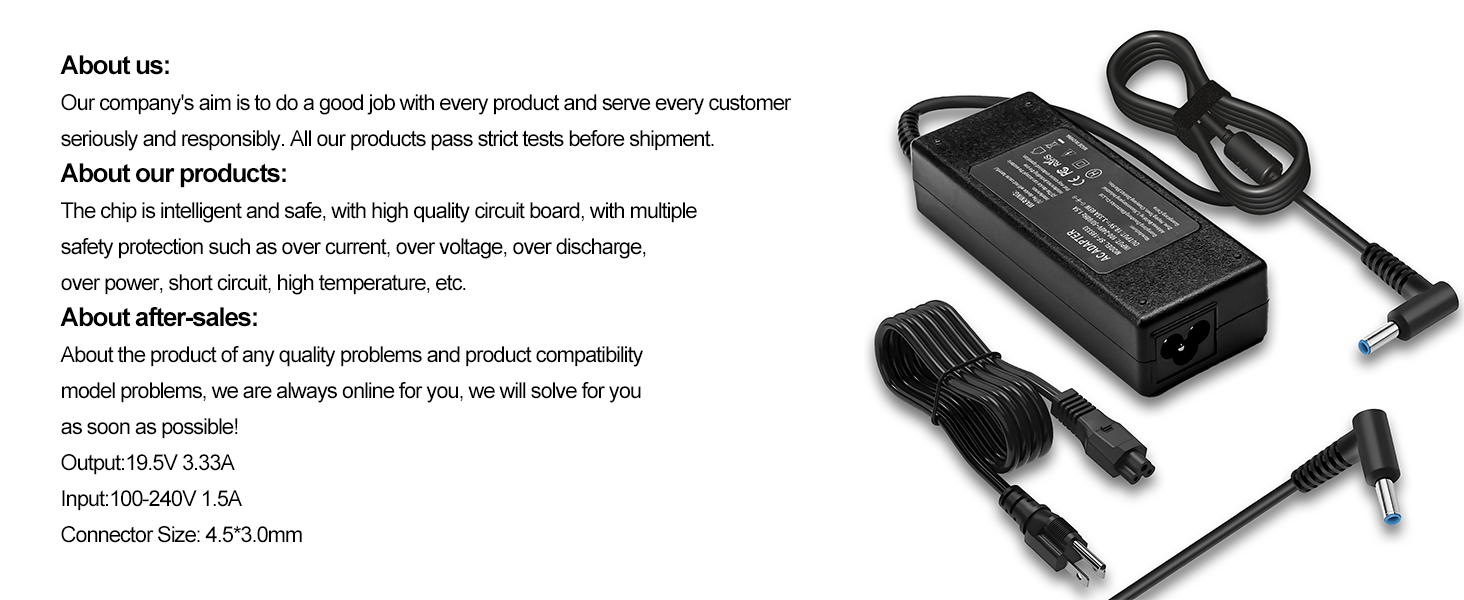 for hp laptop charger