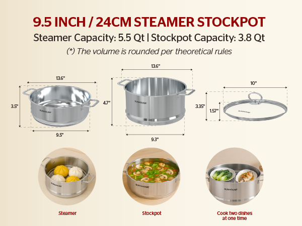 2-tier steamer pot