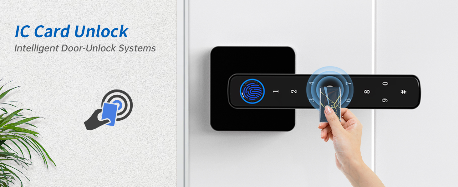 smart fingerprinter door knob