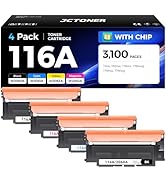 116A Toner Cartridge Set 4-Pack High Yield Replacement for HP 116A W2060A W2061A W2062A W2063A Co...