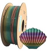 SHIMMERFIL Rainbow Filament, 3D Printer Filament, PLA Filament 1.75mm, Multicolor Filament, Dimen...