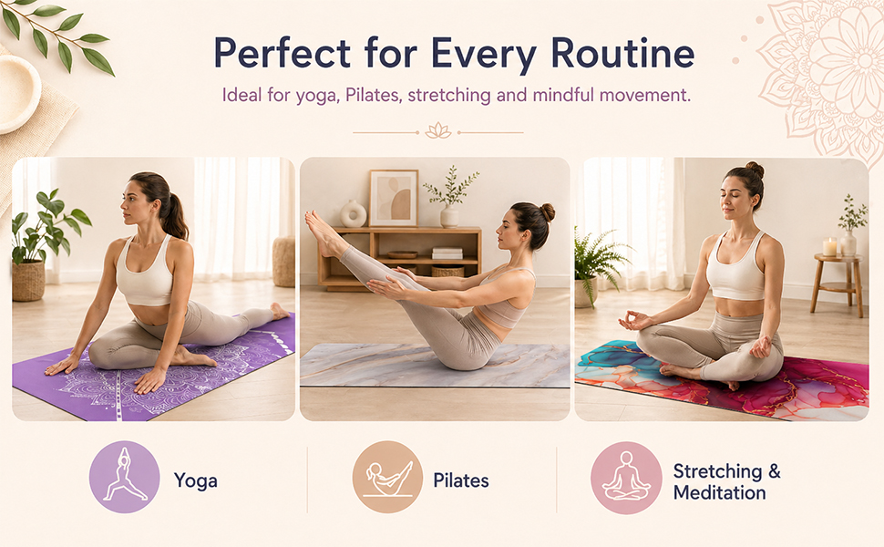 Suitable for various occasions, including yoga, Pilates, etc.