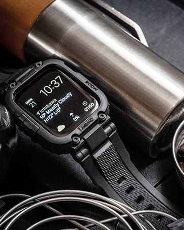amBand M1 Sport Apple Watch Bands with Case Black